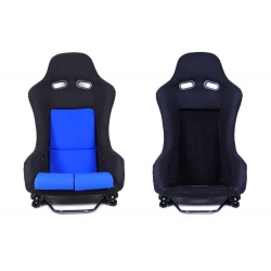 Fotel sportowy GTR Welur Black/Blue