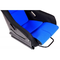 Fotel sportowy GTR Welur Black/Blue