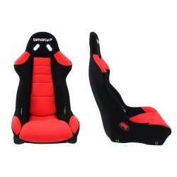 Fotel Sportowy Bimarco Cobra III Welur Black/Red